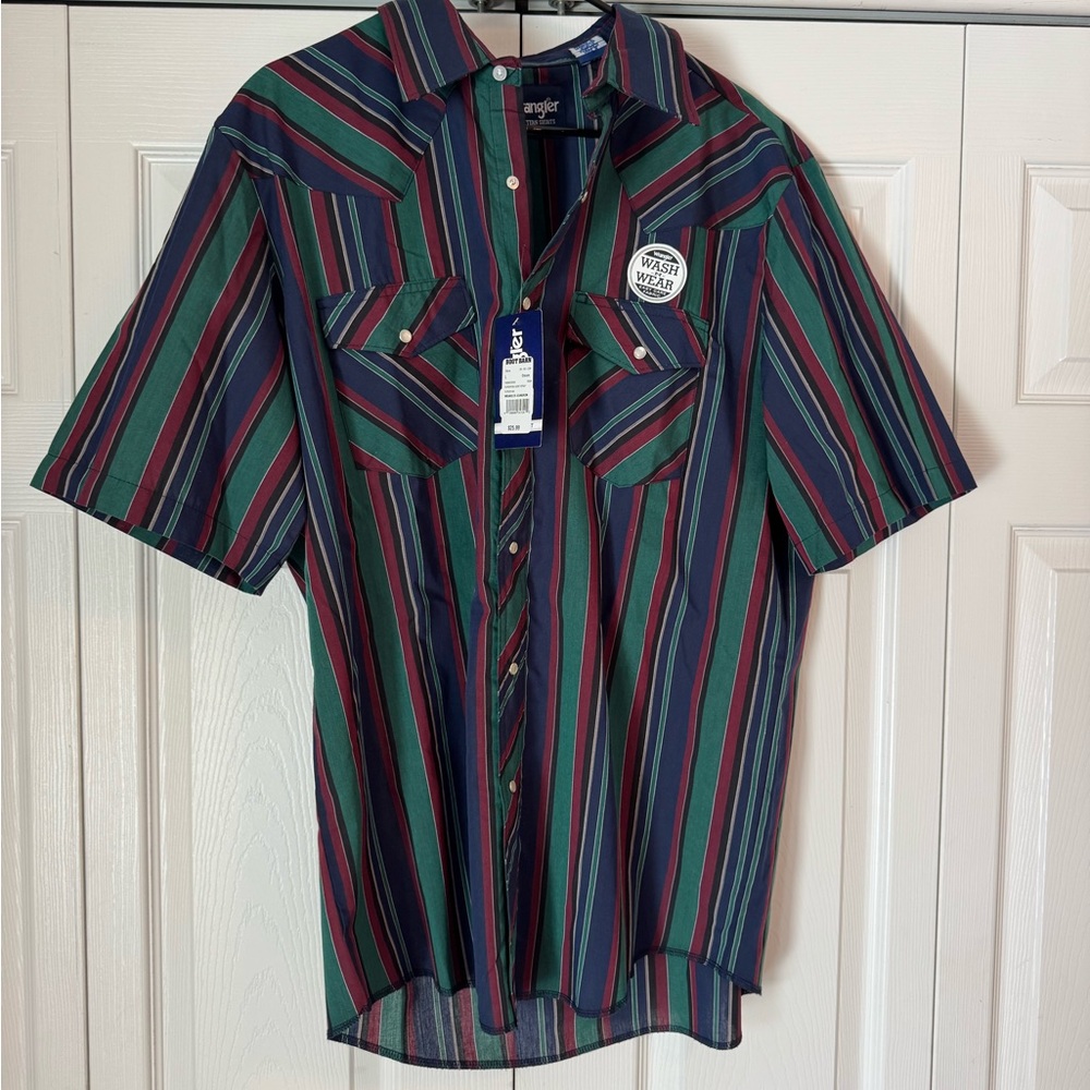 Wrangler Men's L Striped Shirt